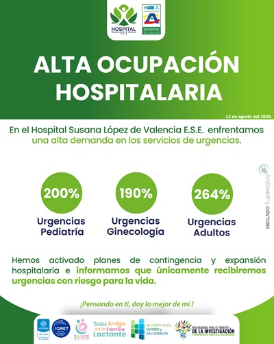 Alta ocupación en los servicios de urgencias