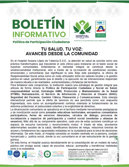 Tu salud, tu voz: avances desde la comunidad
