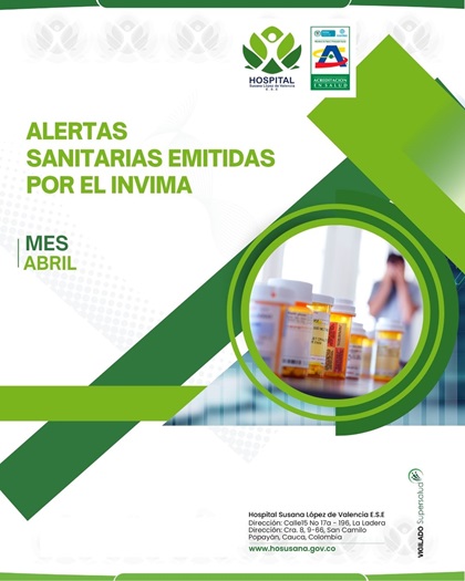 ALERTA SANITARIA | ABRIL 2026