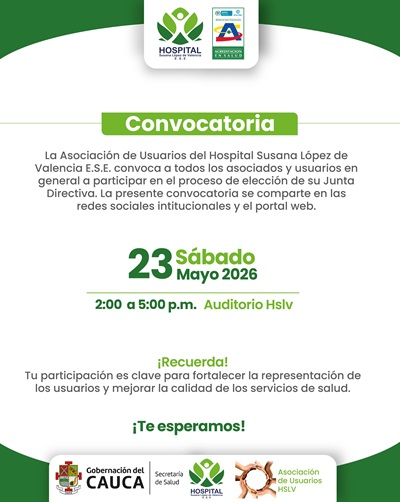 Convocatoria Abierta para la Elección de la Junta Directiva de la Asociación de Usuarios HSLV