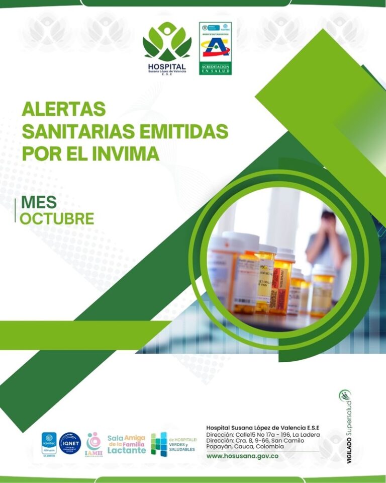 Imagen informativa sobre una alerta sanitaria emitida por el Invima