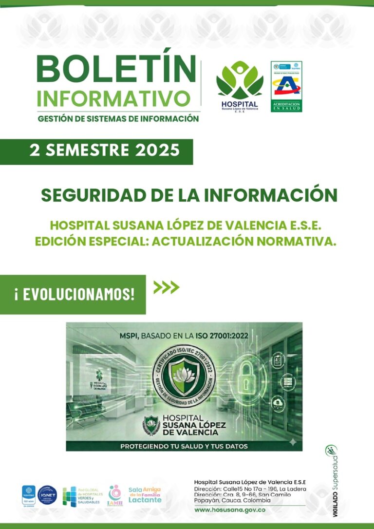 Boletín seguridad de la información